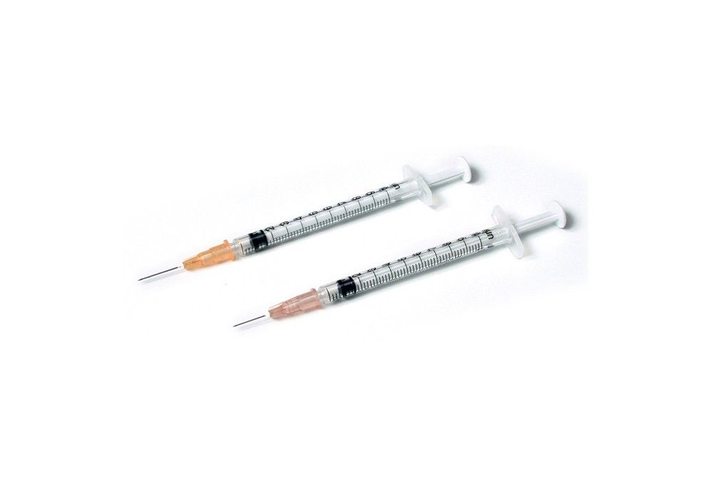 Seringue à insuline 1ml / 100UI - Seringue stérile avec ou sans aiguille -  Pikdare